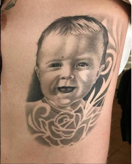 Tattoos - Walt Watts Baby Portrait - 139324